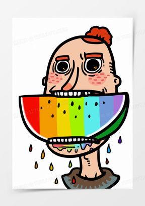 搞笑吃瓜图文素材,带你领略人间喜剧